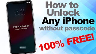 Unlock Any iPhone Without the Passcode Fast and Free | Bypass LockScreen New 2023
