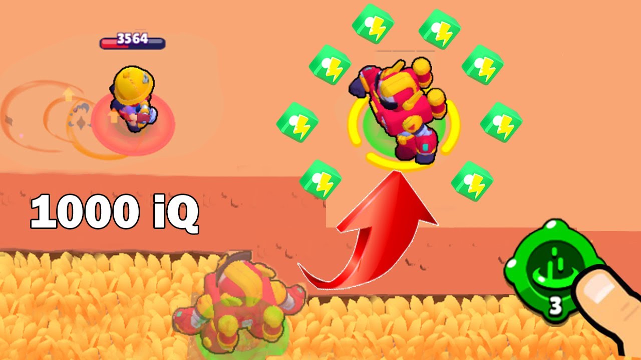 1000 iQ Surge Use Gadget ! Funny Moments Brawl Stars - YouTube
