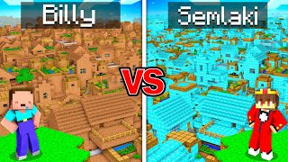 Billy Arm vs Semlaki Reich VILLAGER DORF Bau Challenge in Minecraft