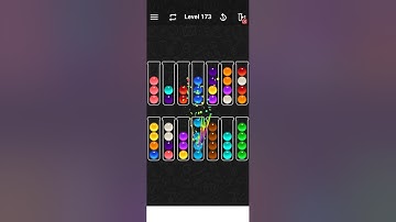 Level 173 of Ball Sort Color Water Puzzle