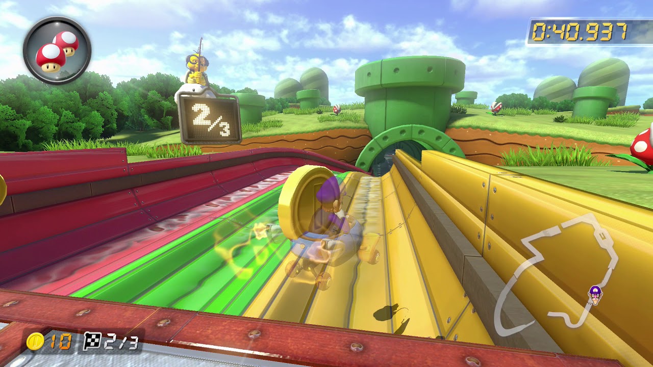 3DS Piranha Plant Slide [150cc] - 2:00.476 - ãããã (Mario Kart 8 Deluxe World Record)