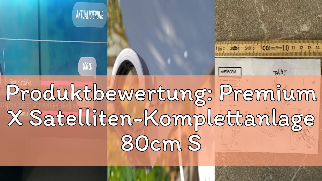 Produktbewertung: Premium X Satelliten-Komplettanlage 80cm Satellitenantenne Anthrazit Satellitensch