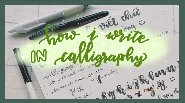 cách mình viết chữ calligraphy + chữ thường cực dễ 🌱🍄 | calligraphy | handwriting | linh truong