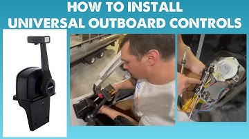 Universal Outboard Control Installation - MarPac Controls on Mercury/Mariner Outboard