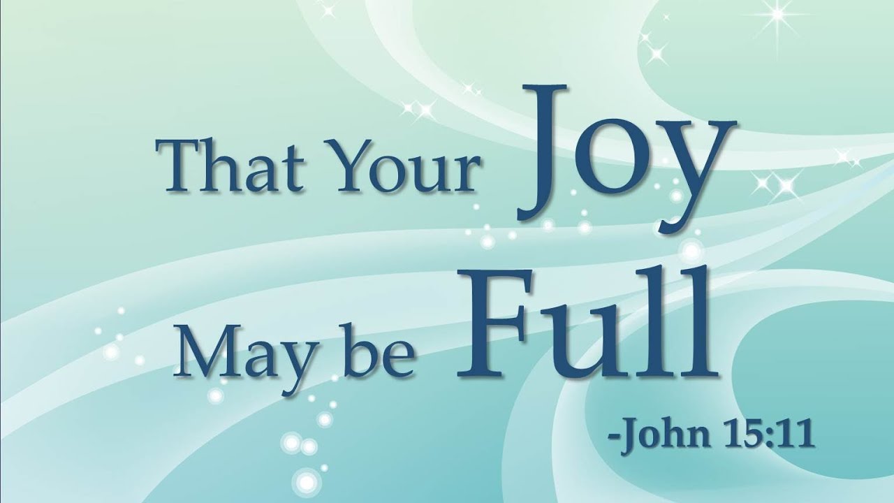 Image result for your joy may be full