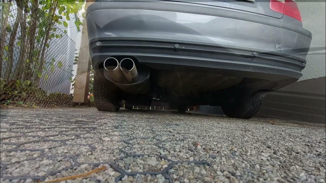 BMW e46 316i 0100 Acceleration /Soundcheck Novus exhaust BUBBLE,POPPING YouTube