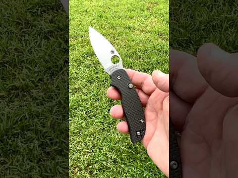 My graduation day salute to my twin sons! You got this! My Spyderco S90V Sage 6 knife salute to you!