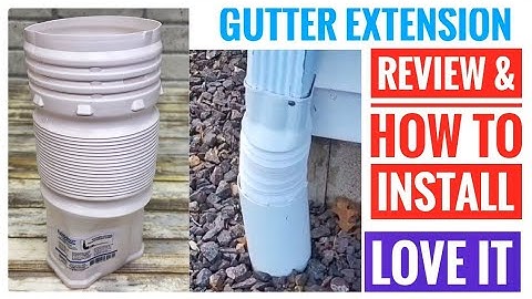 HOW TO INSTALL Flex Drain 53227 Downspout Gutter Extension Adapter 4"pipe Leaking Quick Fix