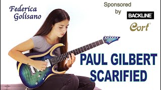 Scarified - Paul Gilbert - Cover with Cort X700 Duality Federica Golisano (16 Years OLD)