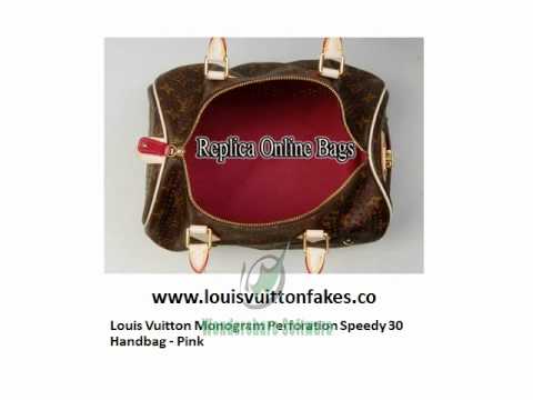 Louis Vuitton Replica Monogram Perforation Speedy 30 Fake Handbag - Pink - mediakits.theygsgroup.com ...