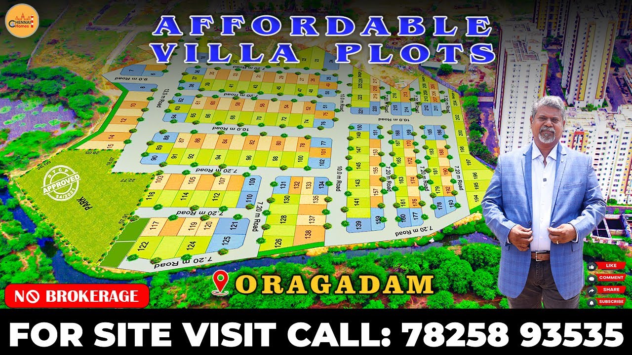 Arun Excello Temple Green l Villa Plot for sale in Oragadam l Chennai Homes