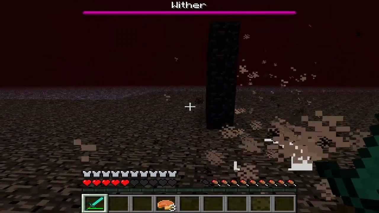 Wither Boss fight Minecraft  NO MODS  - YouTube