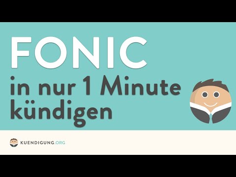 Fonic kündigen - in genau 1 Minute erledigt!