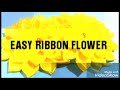 Easy ribbon flower