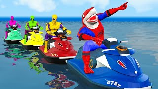 Superheroes Spiderman Chase On The Yacht Bad Hulk vs Shark Venom3 Wonder Woman, thor | Melo Films
