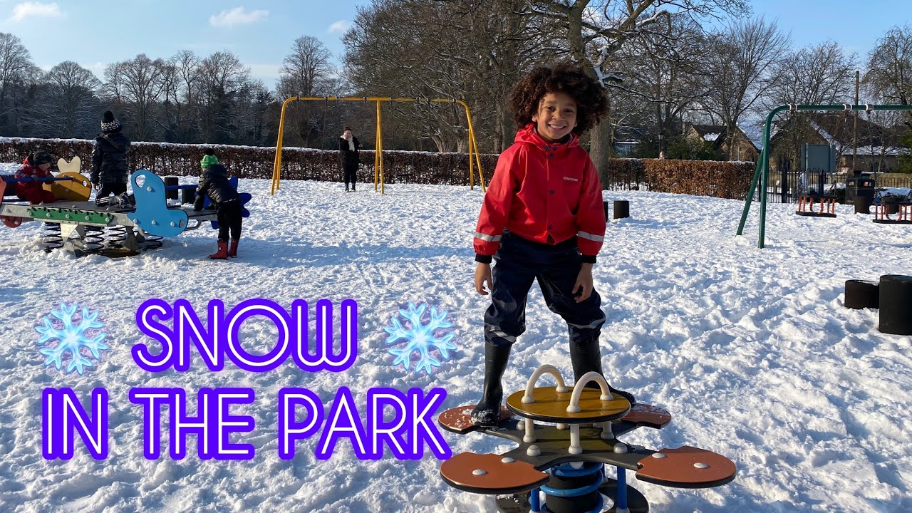 Kids Playground Outdoor | Outdoor Playground Park for Kids Family (Playing With Snow ❄️) JWA