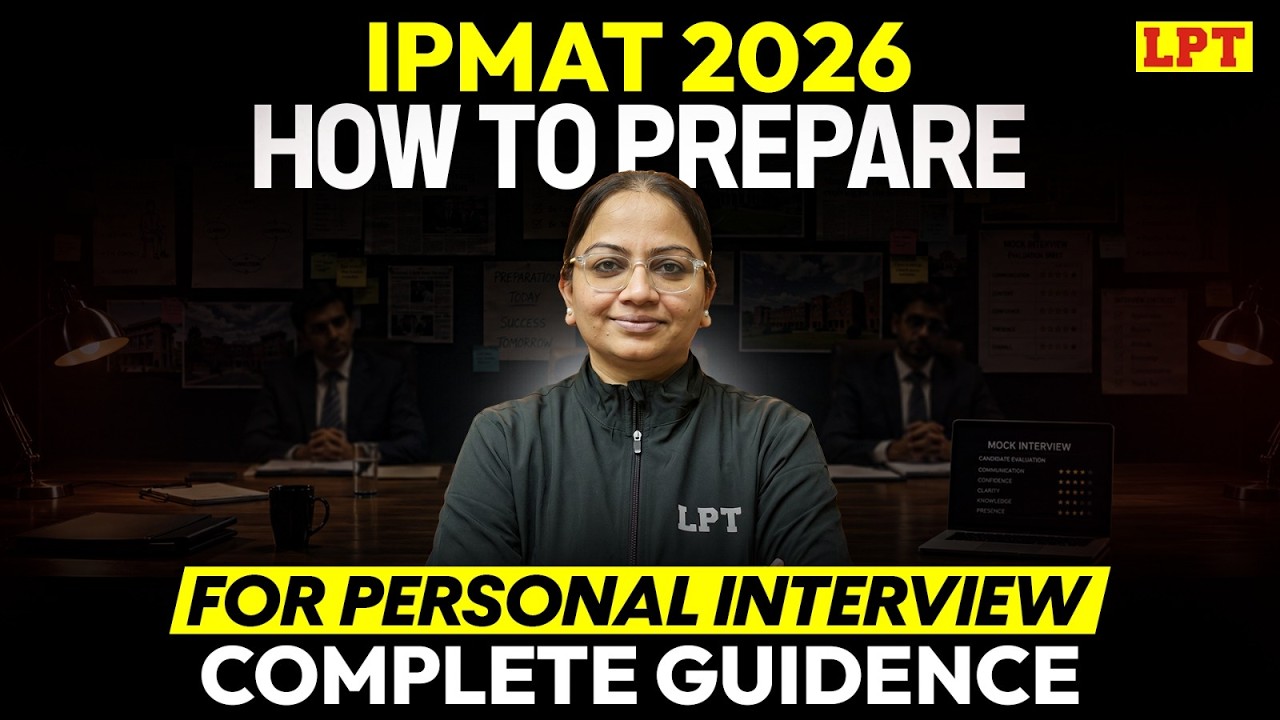 IPMAT 2026: How to Prepare for PI | IPMAT PI Strategy 2026 | IPMAT ...