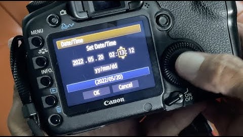 How to set the time on Canon 5D Mark II