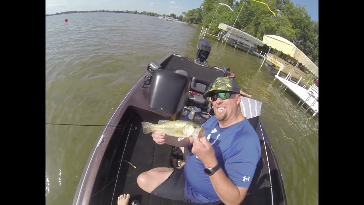 Winona Lake Bass Fishing in the Heat