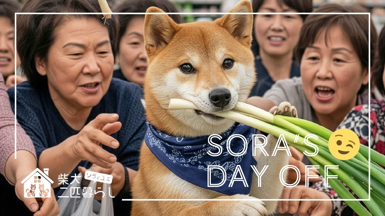 【AI柴犬二匹暮らし】ある日のソラの休日｜Sora's Day Off
