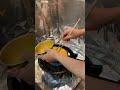 とろとろネバネバ納豆オムレツを作ってみた【鉄フライパン】　#Shorts