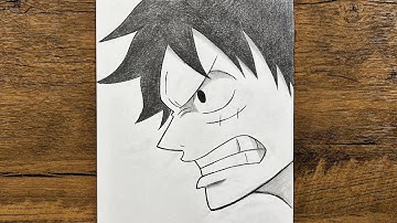 Anime drawing tutorial | How to draw luffy step-by-step