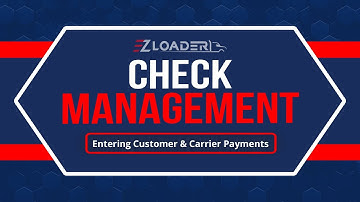 EZ Loader TMS - Feature Highlights - Check Management