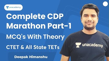 Complete CDP Marathon Part-1 | MCQ