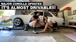 Major TE72 Corolla updates. She's almost ready to drive!!!