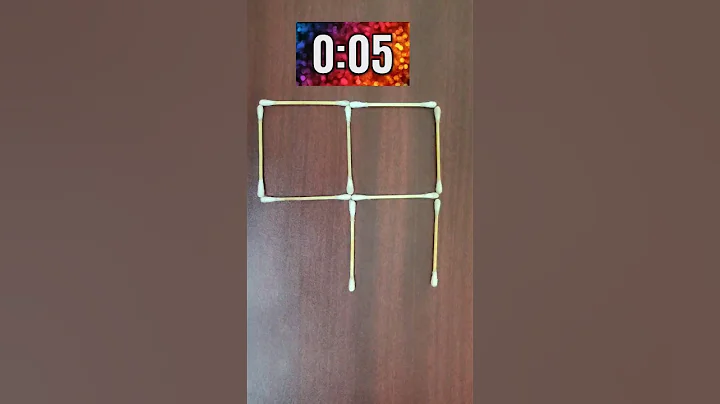 Make 3 Squares by moving 2 sticks 😎 solved ✔️ #challenge #puzzle