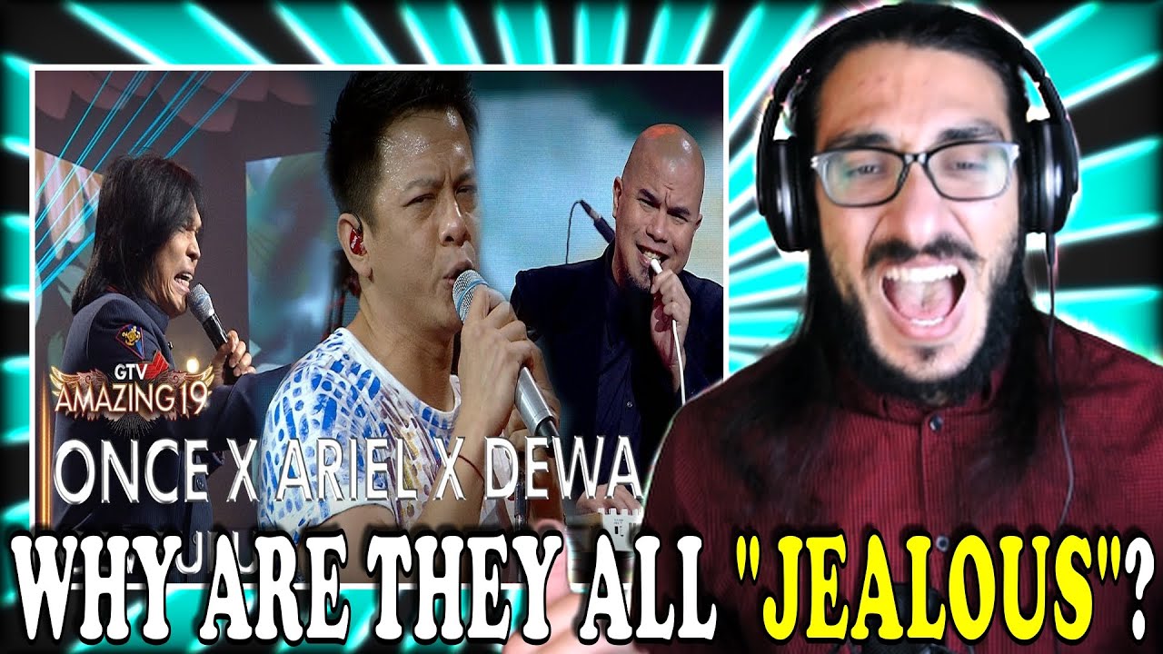 A SONG ABOUT BEING "JEALOUS"!? DEWA 19 X ONCE X ARIEL - CEMBURU reaction Indonesia