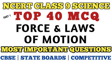 Best MCQ Force & Laws of Motion Class 9 || Mcq NCERT Class 9 // Class 9 Force Full Chapter #mcqncert