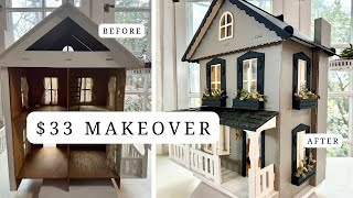 $33 DIY Buy Nothing Dollhouse Makeover