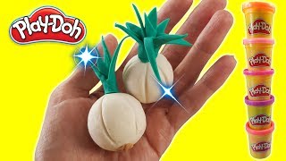 Onion Play-Doh, modelling onion PlayDoh | Mom4KidsTv
