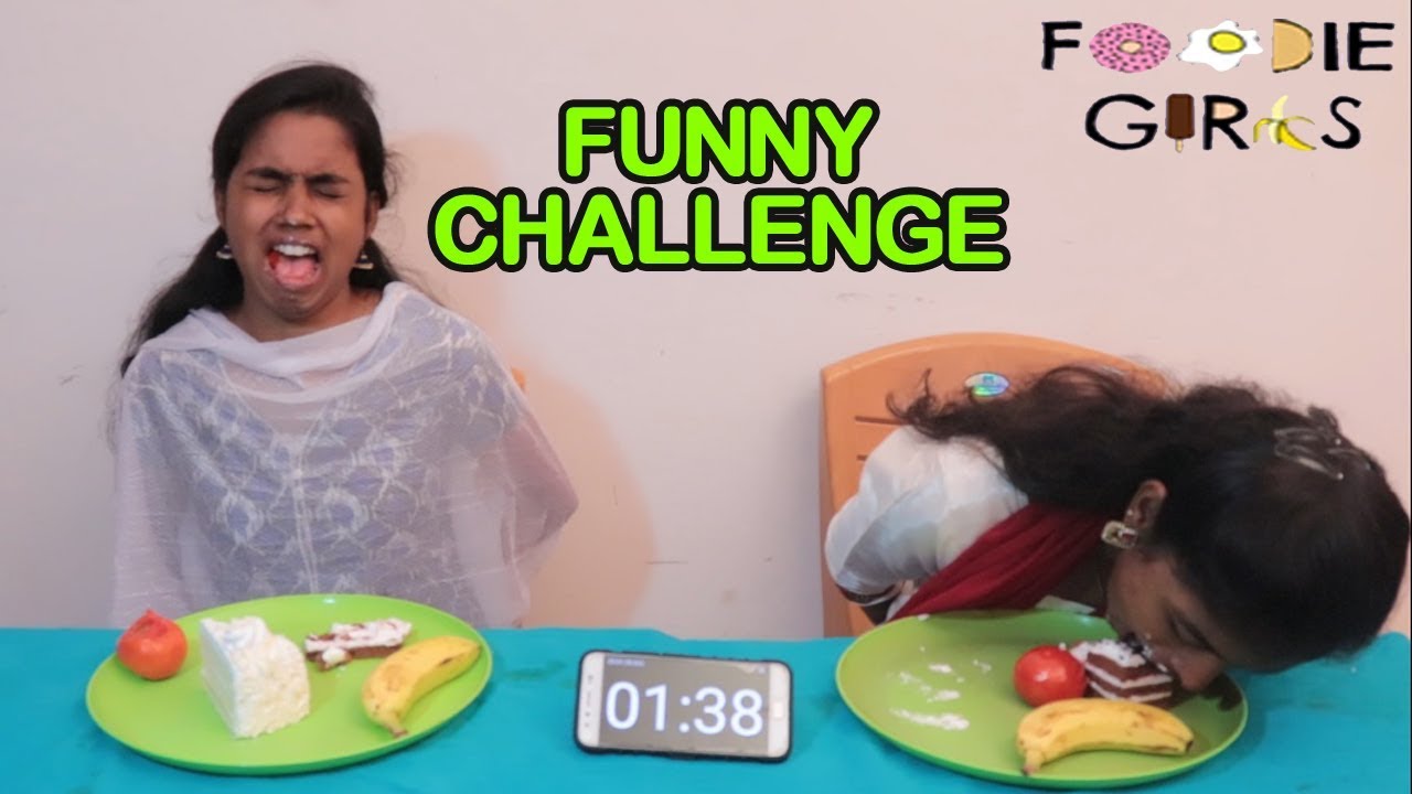 FUNNY FOOD GAMES WITH FOODIES GIRLS | FOOD CHALLENGE TAMIL - YouTube