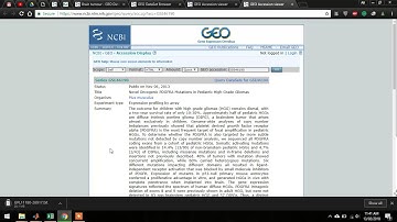 How to download data from Gene Expression Omnibus NCBI