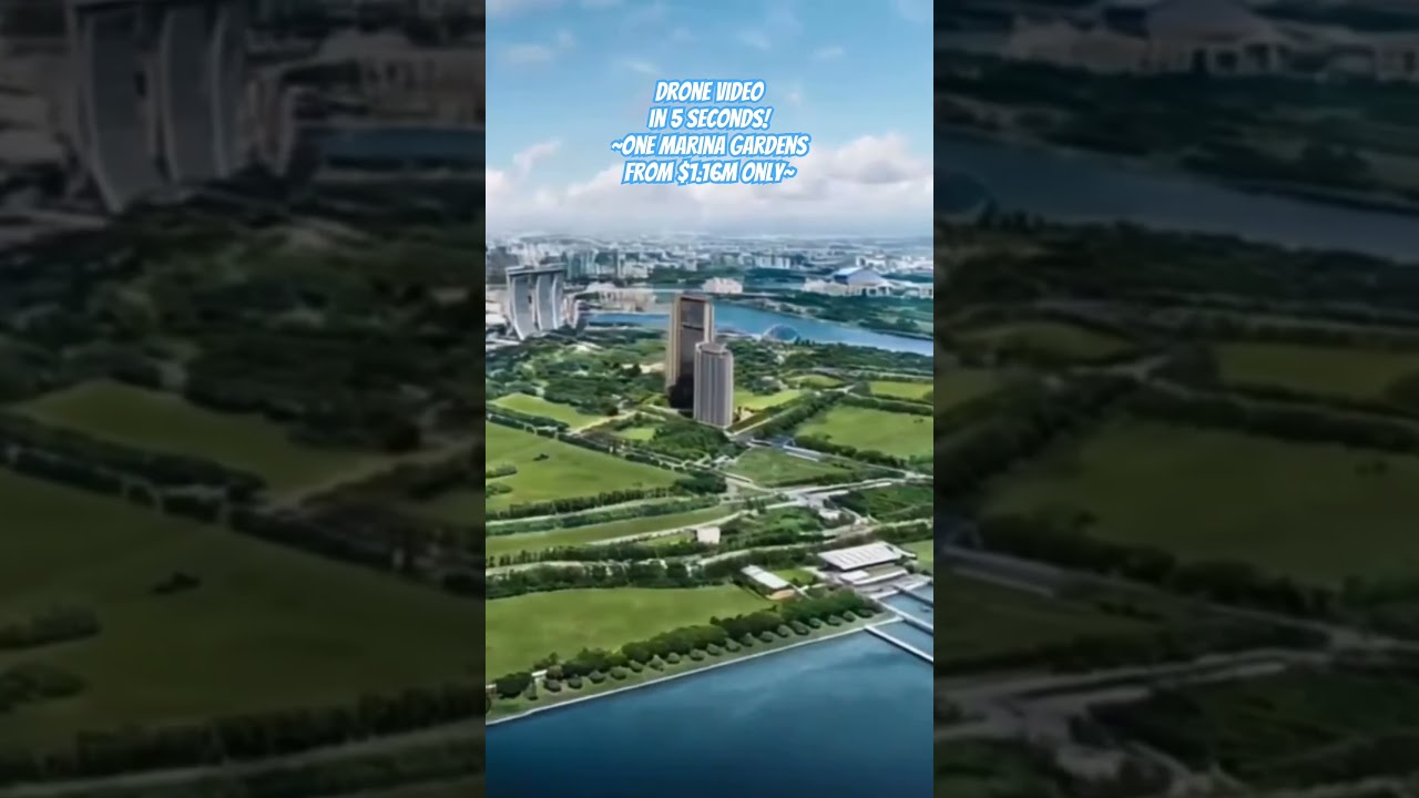 Drone Video in 5 Seconds | Living At One Marina Gardens Is Truly AMAZING!