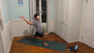 Daily blindfolded yoga live stream #1056 || David D Yoga