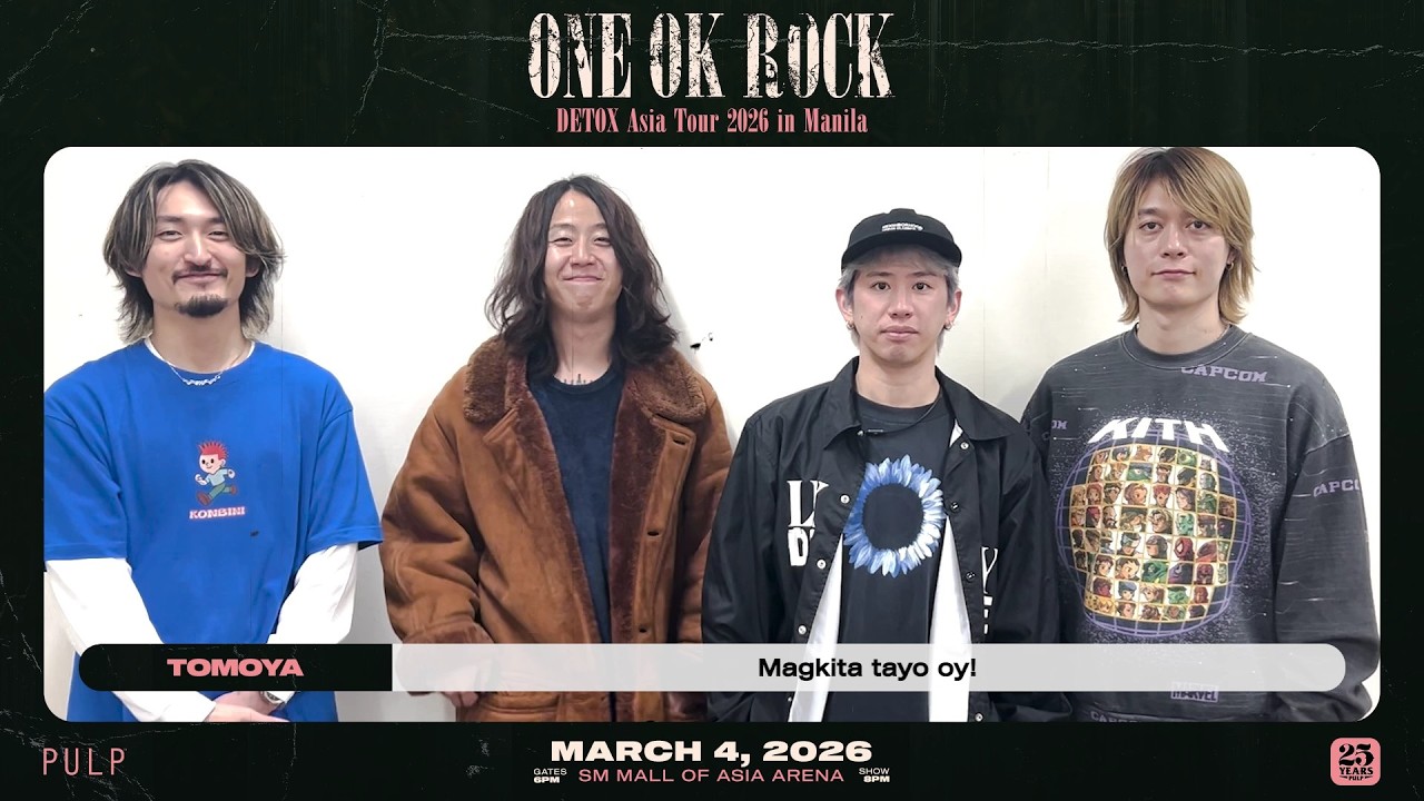 ONE OK ROCK - #ONEOKROCKinMNL2026 Greeting Video - YouTube
