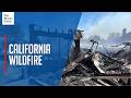 Structures scorched, thick smoke billows in southern California blaze