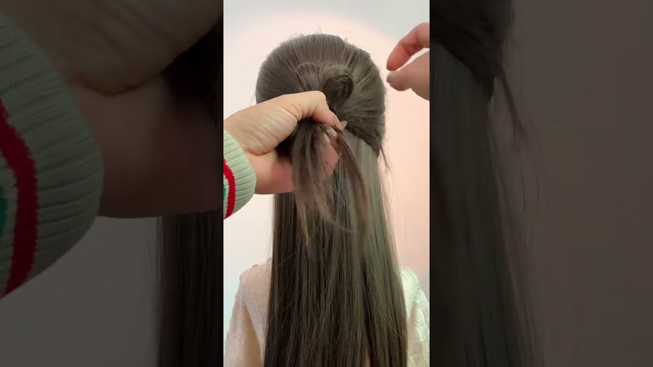 This is how to style your hair when wearing a down jacket in winter: simple, pretty, and full of st