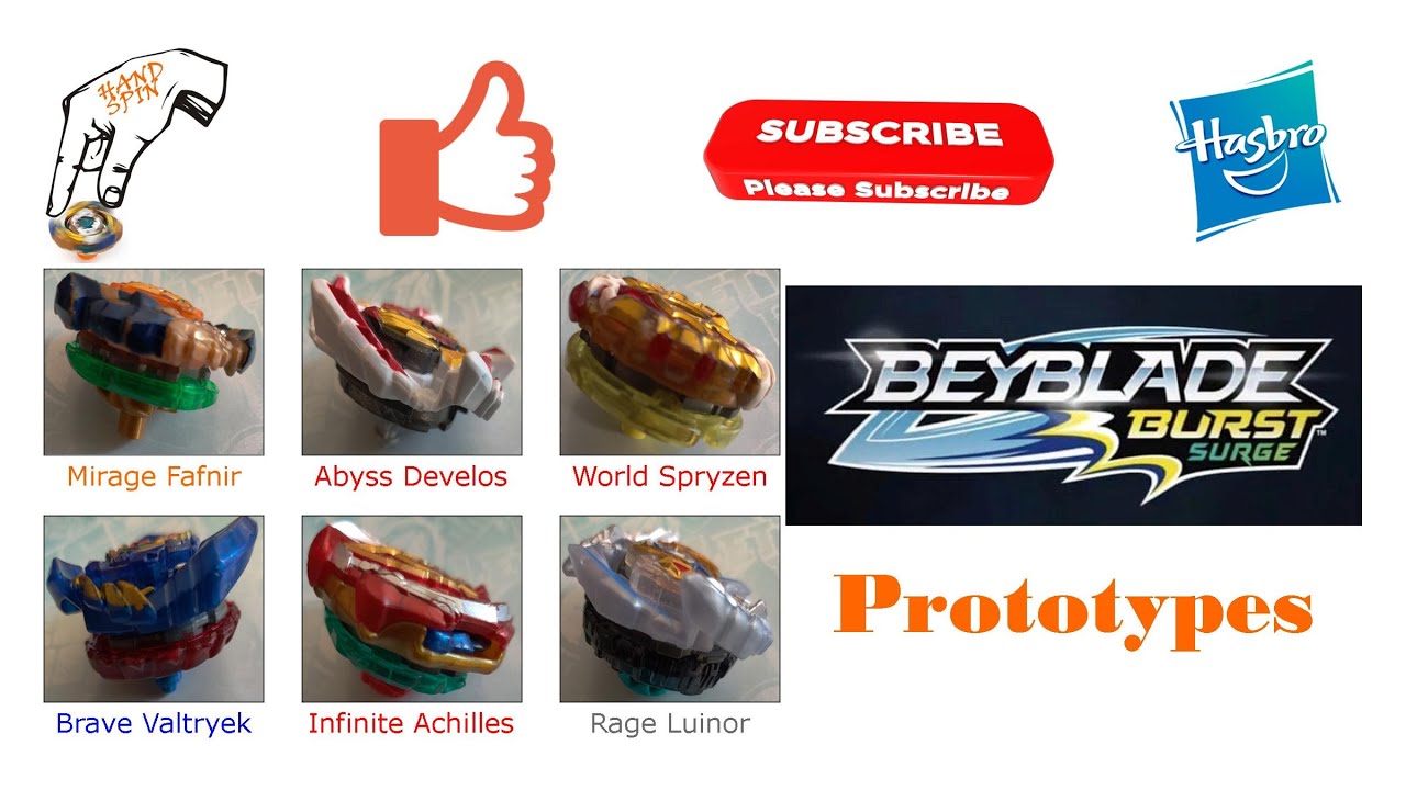 Beyblade Burst SURGE Prototypes / Hasbro Sparking Prototypes YouTube
