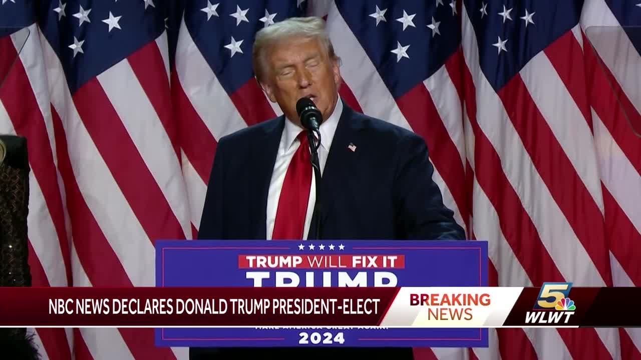 Donald Trump projected winner of presidential election - YouTube
