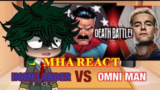 MHA reacts HOMELANDER VS OMNI MAN (BLOOD WARNING) original