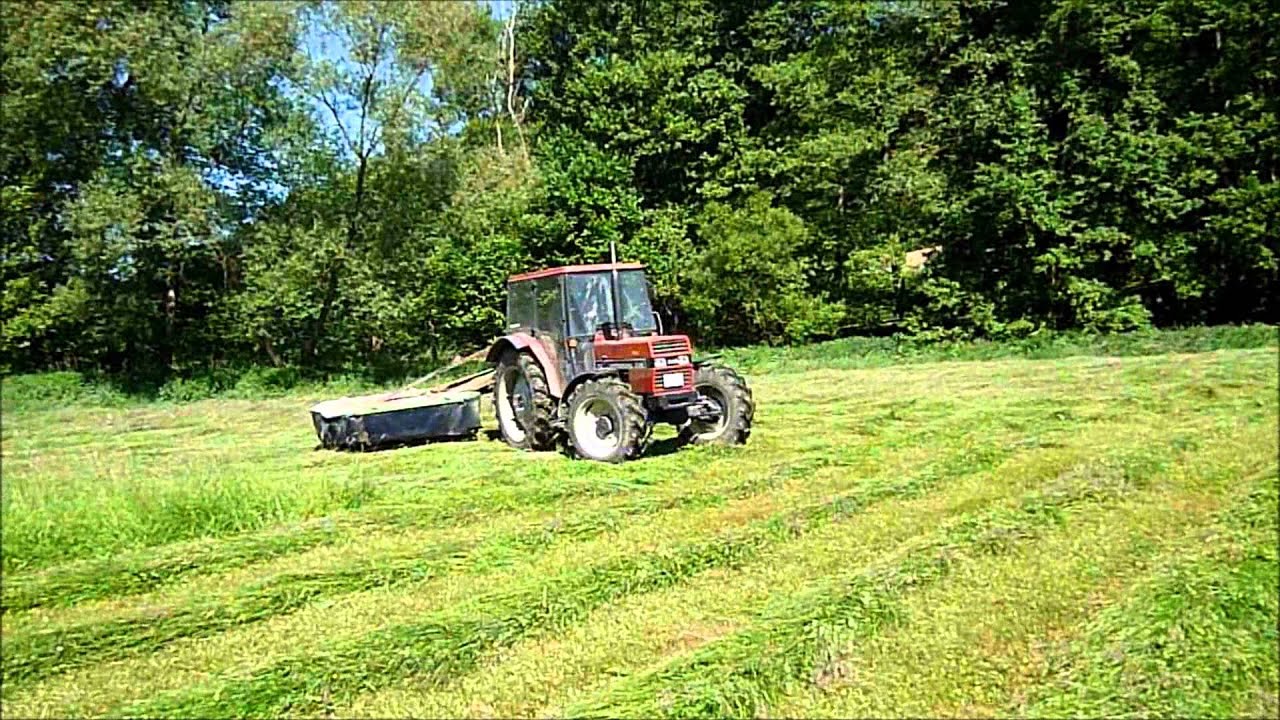 1 Schnitt 2013 Mähen mit International 833 und Deutz KM 24