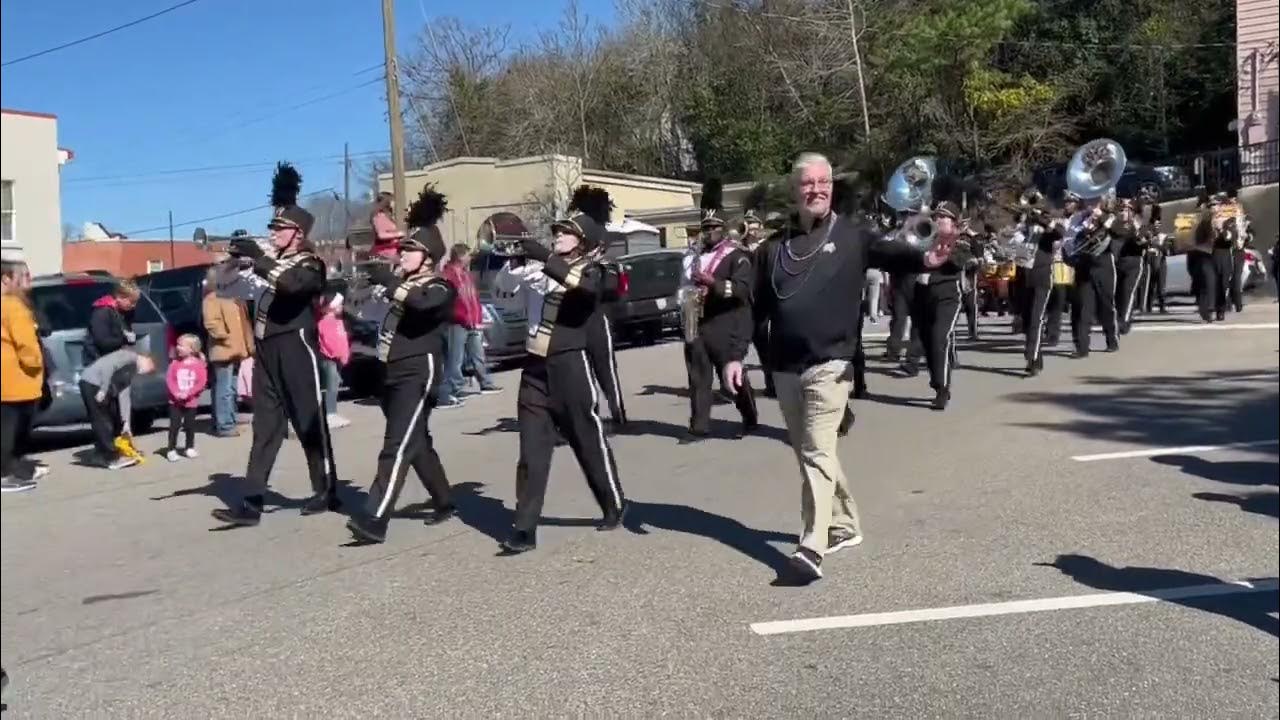 Wetumpka High School Marching band at Mardi Gras Parade 2/18/2023 YouTube