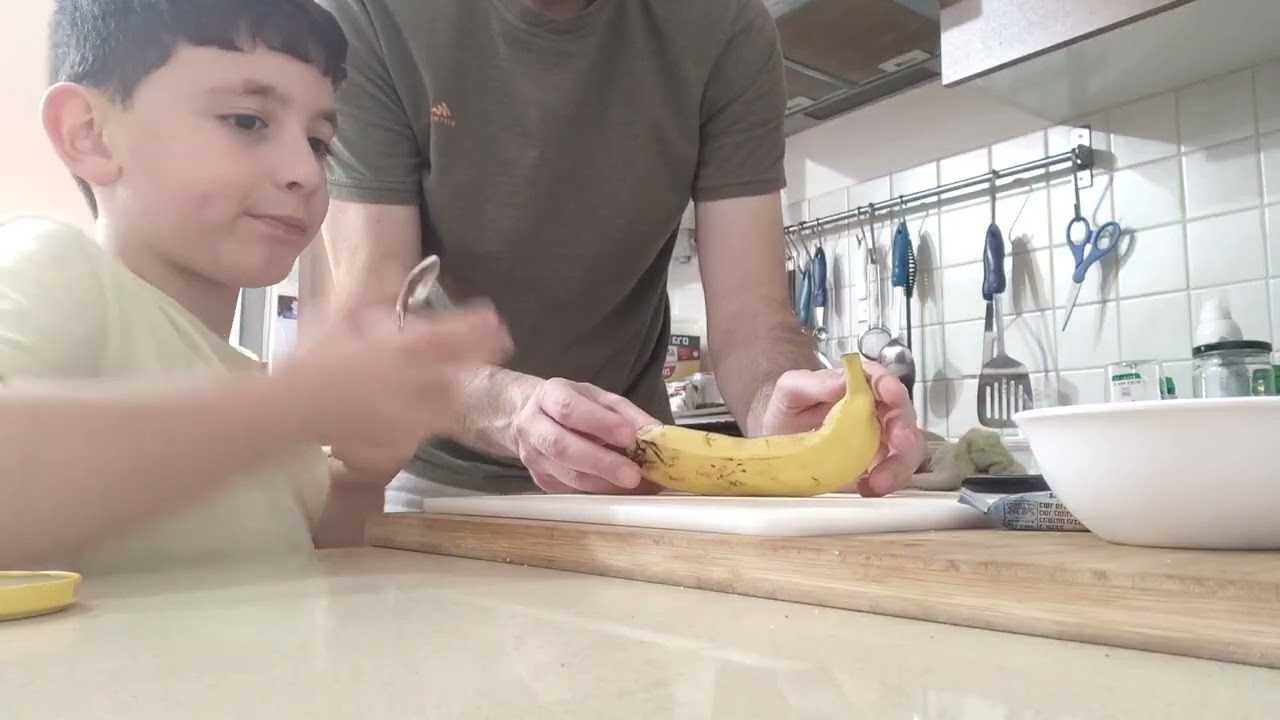 בננה בתנור עם שוקולד