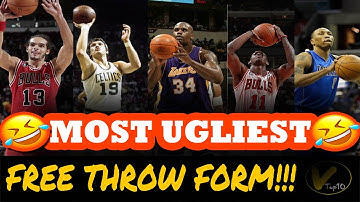 10 MOST UGLIEST FREE THROW SHOOTING FORMS IN NBA ! VIDEO