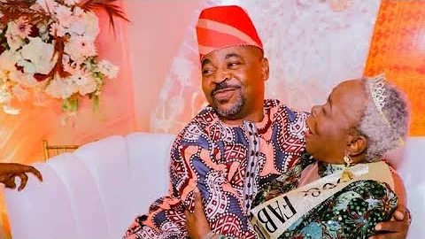MC Oluomo Storms Bimbo Akisanya's mother's birthday in style, reveals his relationship her