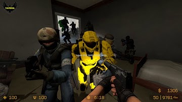 ZOMBIE ESCAPE ROUND ON COUNTER-STRIKE: SOURCE, MAP: ZE_STRANGE_ESCAPE, CSS